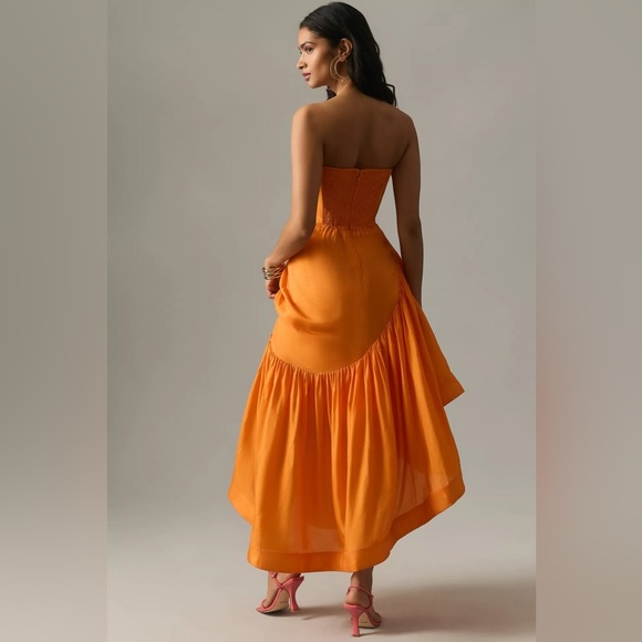 Anthropology Let Me Be Strapless Asymmetrical Dress Size - Picture 3 of 11